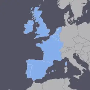Western Europe GPS Map for Garmin Devices on microSD Western Europe GPS Map for Garmin Devices on microSD