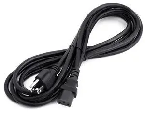 Universal Power Cord Extension, 3 Prong for Computer, Desktop Monitor, TV, Apple, Printer, Scanner, Projector, 18AWG, UL Approved, 12 Feet Black Universal Power Cord Extension, 3 Prong for Computer, Desktop Monitor, TV, Apple, Printer, Scanner, Projector, 18AWG, UL Approved, 12 Feet Black