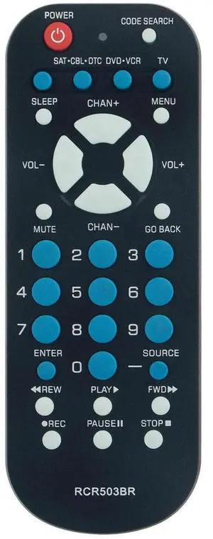 RCR503BR RCR503BZ RCR503BE Remote Control for RCA TV DVD VCR Digital TV | Use in Living Rooms or Rooms, No programming or pairing needed RCR503BR RCR503BZ RCR503BE Remote Control for RCA TV DVD VCR Digital TV | Use in Living Rooms or Rooms, No programming or pairing needed