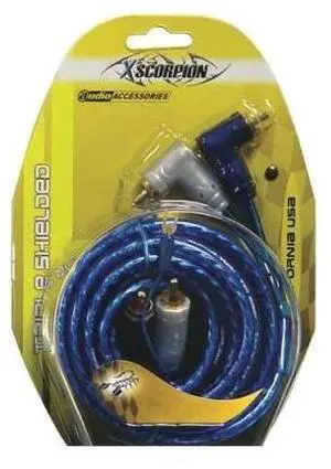 15tr 15' Right Angle Tiple Shielded Rca Cables W/ Turn On Wire 15tr 15' Right Angle Tiple Shielded Rca Cables W/ Turn On Wire