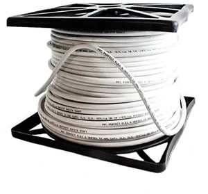 Perfectflex Coaxial Cable 6 Series 500 Ft Rg6 Trishield 77 Braid White Color Copper Clad Steel Perfectflex Coaxial Cable 6 Series 500 Ft Rg6 Trishield 77 Braid White Color Copper Clad Steel