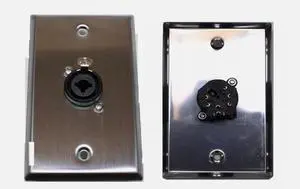 (2) Two Single Wall Plates w/Single Genuine Neutrik NCJ6FI-S Combo 3-Pin F/1/4" (2) Two Single Wall Plates w/Single Genuine Neutrik NCJ6FI-S Combo 3-Pin F/1/4"