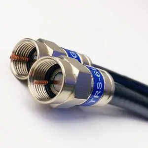 45ft Black 3X Shields Weather Seal Indoor Outdoor RG-6 Coaxial Cable Brass Connector 75 Ohm Satellite TV Broadband Internet Ham Radio OTA HD Antenna Coax Assembled in USA by PHATSAT 45ft Black 3X Shields Weather Seal Indoor Outdoor RG-6 Coaxial Cable Brass Connector 75 Ohm Satellite TV Broadband Internet Ham Radio OTA HD Antenna Coax Assembled in USA by PHATSAT