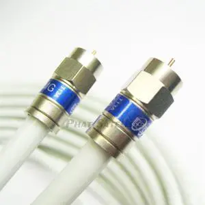 80ft White 3X Shields Weather Seal Indoor Outdoor RG-6 Coaxial Cable Brass Connector 75 Ohm Satellite TV Broadband Internet Ham Radio OTA HD Antenna Coax Assembled in USA INTL 80ft White 3X Shields Weather Seal Indoor Outdoor RG-6 Coaxial Cable Brass Connector 75 Ohm Satellite TV Broadband Internet Ham Radio OTA HD Antenna Coax Assembled in USA INTL