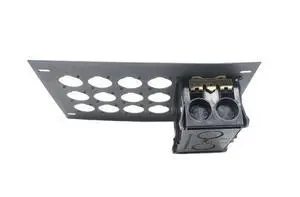 FBL-PLATE-12+AC Plate for FBL Floor Box With AC Duplex - no connectors FBL-PLATE-12+AC Plate for FBL Floor Box With AC Duplex - no connectors
