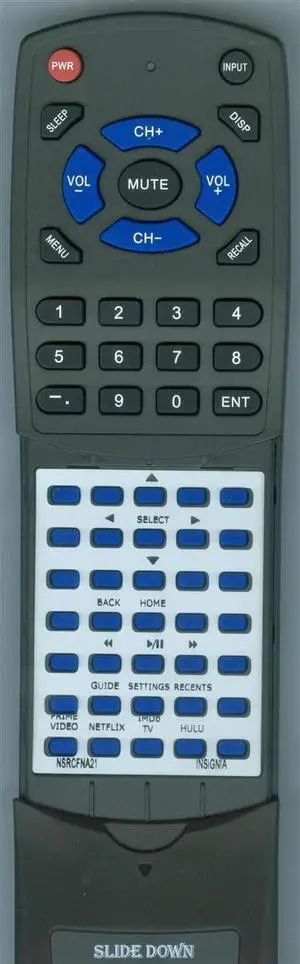 Replacement Remote for Insignia NS-24DF310NA19, NS-32DF310NA19, NS-39DF310NA21, NS-43DF710NA19, NS-50DF710NA19, NS-55DF710NA19, NS-58DF620NA20, NS-65DF710NA21, NS-70DF710NA21 Replacement Remote for Insignia NS-24DF310NA19, NS-32DF310NA19, NS-39DF310NA21, NS-43DF710NA19, NS-50DF710NA19, NS-55DF710NA19, NS-58DF620NA20, NS-65DF710NA21, NS-70DF710NA21