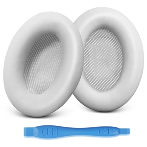 Replacement Ear Pads for Bose QC35 & QC35 ii, White Earpads for Bose QuietComfort 35ii 35 Headphones, Protein Leather, Noise Isolation Memory Foam Replacement Ear Pads for Bose QC35 & QC35 ii, White Earpads for Bose QuietComfort 35ii 35 Headphones, Protein Leather, Noise Isolation Memory Foam