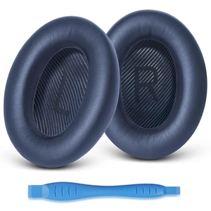 Ear Pads Cushions Replacement for Bose QC35 ii QC35, Earpads for Bose QuietComfort 35ii 35 Headphones with Protein Leather Noise Isolation Memory Foam (Midnight Blue) Ear Pads Cushions Replacement for Bose QC35 ii QC35, Earpads for Bose QuietComfort 35ii 35 Headphones with Protein Leather Noise Isolation Memory Foam (Midnight Blue)