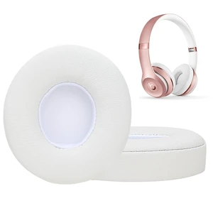 Lambskin Ear Cushions for Beats Solo3/Solo2 A1796/B0534 Headphones with Noise-Cancellation Memory Foam (White) Lambskin Ear Cushions for Beats Solo3/Solo2 A1796/B0534 Headphones with Noise-Cancellation Memory Foam (White)