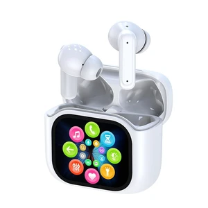 Wireless Touchscreen Earbuds with Smart Touch Screen Case - True Wireless Bluetooth ANC Active Noise Cancelling Earbuds - Blue Tooth Earphones for iPhone Android In Ear Headphones Wireless Touchscreen Earbuds with Smart Touch Screen Case - True Wireless Bluetooth ANC Active Noise Cancelling Earbuds - Blue Tooth Earphones for iPhone Android In Ear Headphones