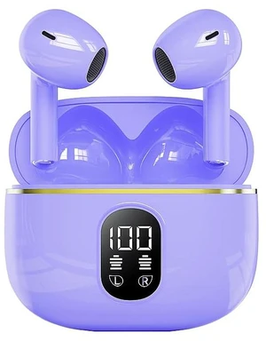 Wireless Bluetooth 5.3 Earbuds with Charging Case, LED Battery Display, 40H Playtime,IPX7 Waterproof,Touch Control,Built-in Mic,Stereo Bass Earbuds for iPhone, Android & Tablets (Purple) Wireless Bluetooth 5.3 Earbuds with Charging Case, LED Battery Display, 40H Playtime,IPX7 Waterproof,Touch Control,Built-in Mic,Stereo Bass Earbuds for iPhone, Android & Tablets (Purple)