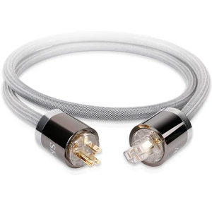 C15 Audiophile Ultra-high Purity Copper Power Cord, Male to Female Shield Power Cable, US Plug for Subwoofer, Amplifier, DV/AV 6.5ft/2M C15 Audiophile Ultra-high Purity Copper Power Cord, Male to Female Shield Power Cable, US Plug for Subwoofer, Amplifier, DV/AV 6.5ft/2M