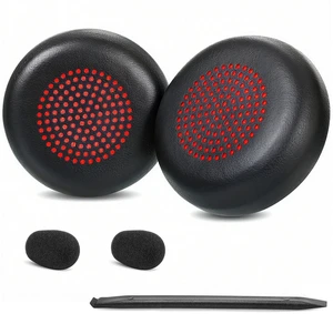 Savi 8220 Earpads Replacement for Plantronics Savi 8210/8220/ 8200 Headset Ear Pads Cushions Protein Leather High-Density Foam - Black Savi 8220 Earpads Replacement for Plantronics Savi 8210/8220/ 8200 Headset Ear Pads Cushions Protein Leather High-Density Foam - Black