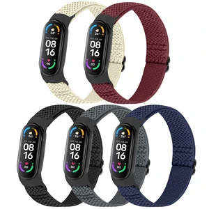 5 Pack Solo Loop Nylon Band Compatible With Xiaomi Mi Band 7 6 5 4 3/Amazfit Band 5 Straps, Adjustable Breathable Comfortable Elastic Sport Replacement Strap for Women Men 5 Pack Solo Loop Nylon Band Compatible With Xiaomi Mi Band 7 6 5 4 3/Amazfit Band 5 Straps, Adjustable Breathable Comfortable Elastic Sport Replacement Strap for Women Men