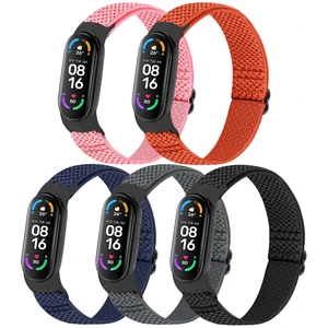 5 Pack Solo Loop Nylon Band Compatible With Xiaomi Mi Band 7 6 5 4 3/Amazfit Band 5 Straps, Adjustable Breathable Comfortable Elastic Sport Replacement Strap for Women Men 5 Pack Solo Loop Nylon Band Compatible With Xiaomi Mi Band 7 6 5 4 3/Amazfit Band 5 Straps, Adjustable Breathable Comfortable Elastic Sport Replacement Strap for Women Men