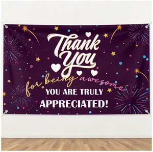 6×3.6ft Appreciation Banner for Work,Thank You Banner Backdrop,Appreciation Decoration for Employee Administrative Day Retirement Office Volunteer Teacher Professor Doctor Nurse & Staff Gifts,Purple 6×3.6ft Appreciation Banner for Work,Thank You Banner Backdrop,Appreciation Decoration for Employee Administrative Day Retirement Office Volunteer Teacher Professor Doctor Nurse & Staff Gifts,Purple