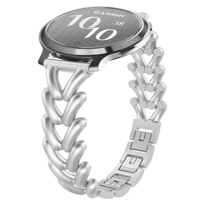 14mm Metal Watch Band for Garmin Lily 2/Lily 2 Active Starlight Elegant, Slim, Stylish, Metal Chain Bracelet Replacement Strap for Garmin Lily 2 Classic/Lily 2 Sport 14mm Metal Watch Band for Garmin Lily 2/Lily 2 Active Starlight Elegant, Slim, Stylish, Metal Chain Bracelet Replacement Strap for Garmin Lily 2 Classic/Lily 2 Sport