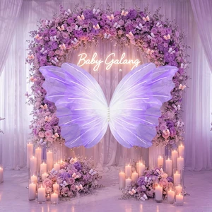 51 Pcs Large Christmas Butterfly Decorations, Gradient Purple 2'' 60'' Christmas Party Backdrop, Giant Mariposas Grandes Para Decoracion, Xmas Decor, 3D Gauze Butterfly Backdrop 51 Pcs Large Christmas Butterfly Decorations, Gradient Purple 2'' 60'' Christmas Party Backdrop, Giant Mariposas Grandes Para Decoracion, Xmas Decor, 3D Gauze Butterfly Backdrop