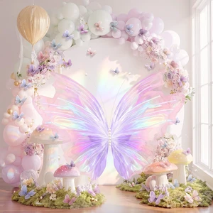 51 Pcs Large Christmas Butterfly Decorations, Iridescent PinkPurple 2'' 60'' Christmas Party Backdrop, Giant Mariposas Grandes Para Decoracion, Xmas Decor, 3D Gauze Butterfly Backdrop 51 Pcs Large Christmas Butterfly Decorations, Iridescent PinkPurple 2'' 60'' Christmas Party Backdrop, Giant Mariposas Grandes Para Decoracion, Xmas Decor, 3D Gauze Butterfly Backdrop