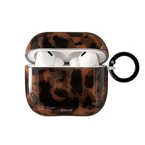Compatible for AirPods 4th Generation Case (2024), Retro Amber Tortoise Leopard Aesthetic Pattern Design with Keychain for Girls Woman, Trendy Retro Shockproof Cover for AirPods 4th Case Cover Compatible for AirPods 4th Generation Case (2024), Retro Amber Tortoise Leopard Aesthetic Pattern Design with Keychain for Girls Woman, Trendy Retro Shockproof Cover for AirPods 4th Case Cover