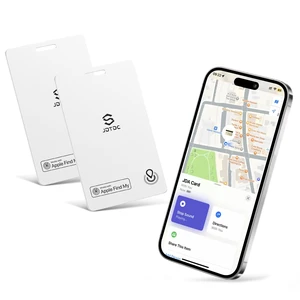 MFi Slim Wallet Tracker, Apple Find My (iOS Only), White 2 Pack IP68 Waterproof, Left-Behind Alert, Track Wallet, Luggage & Passport, Unique SN, Share With 5, For Travelers & Forgetful MFi Slim Wallet Tracker, Apple Find My (iOS Only), White 2 Pack IP68 Waterproof, Left-Behind Alert, Track Wallet, Luggage & Passport, Unique SN, Share With 5, For Travelers & Forgetful
