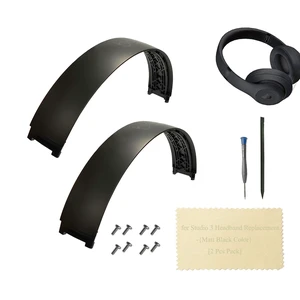 (2pcs Pack) Studio 3 Head Band Replacement Accessories,Studio 3 Wireless Headphones Replacement Top Headband Parts with Repair Kit (-Matter Black) (2pcs Pack) Studio 3 Head Band Replacement Accessories,Studio 3 Wireless Headphones Replacement Top Headband Parts with Repair Kit (-Matter Black)