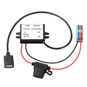 DC 10-60V to 5V 3A Buck Converter,12V 24V 36V 48V Step Down to 5V 3A 15W max DC Converter,IP67 Waterproof Voltage regulator power supply Buck Transformer Module Adapter for Truck,Screen,Car etc DC 10-60V to 5V 3A Buck Converter,12V 24V 36V 48V Step Down to 5V 3A 15W max DC Converter,IP67 Waterproof Voltage regulator power supply Buck Transformer Module Adapter for Truck,Screen,Car etc