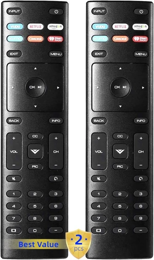 2 Packs XRT136 Universal Replacement Remote Control Compatible with All Vizio Smart TV Include D-Series M-Series P-Series V-Series 2 Packs XRT136 Universal Replacement Remote Control Compatible with All Vizio Smart TV Include D-Series M-Series P-Series V-Series