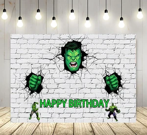 White Brick Wall Backdrop for Hulk Theme Birthday Party Supplies 5x3ft Hulk Superhero Theme Baby Shower Banner for Birthday White Brick Wall Backdrop for Hulk Theme Birthday Party Supplies 5x3ft Hulk Superhero Theme Baby Shower Banner for Birthday