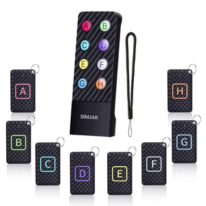 Key Finder with Lanyard for Remote & Up to 100ft Working Range, Wireless RF 90dB Item Locator Tracker Support Remote Control, 8 Receivers - Pet/Wallet/Phone/Glasses Box Tracker Key Finder with Lanyard for Remote & Up to 100ft Working Range, Wireless RF 90dB Item Locator Tracker Support Remote Control, 8 Receivers - Pet/Wallet/Phone/Glasses Box Tracker