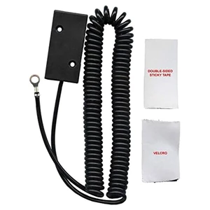 Universal Coiled Security Cable Box Cutter or Remote Control Tether Security Cable Leash with Hook and Loop Fastener Tape and Double-Sided Tape Universal Coiled Security Cable Box Cutter or Remote Control Tether Security Cable Leash with Hook and Loop Fastener Tape and Double-Sided Tape
