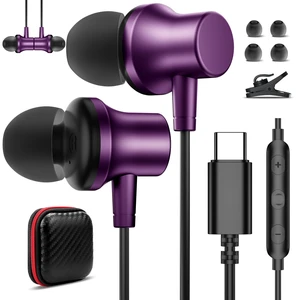 USB C Headphone Wired Ear Buds for Samsung S26 Ultra S25 A16 A17 A36 Z Flip Magnetic Type C Earphone for iPhone 18 Pro Max 17 16 15 16e 17e HD Mic in Ear Noise Isolation Earbuds for iPad A16 Pixel 10a USB C Headphone Wired Ear Buds for Samsung S26 Ultra S25 A16 A17 A36 Z Flip Magnetic Type C Earphone for iPhone 18 Pro Max 17 16 15 16e 17e HD Mic in Ear Noise Isolation Earbuds for iPad A16 Pixel 10a