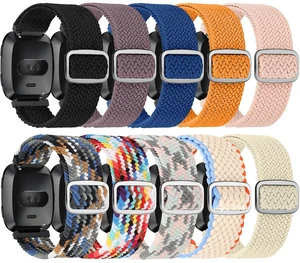 10 Pack Elastic Nylon Adjustable Wristband is Compatiable with Fitbit Versa/Versa 2/Versa Lite/Versa SE for Women Men,Soft Breathable Fabric Replacement Band for Fitbit Versa 10 Pack Elastic Nylon Adjustable Wristband is Compatiable with Fitbit Versa/Versa 2/Versa Lite/Versa SE for Women Men,Soft Breathable Fabric Replacement Band for Fitbit Versa