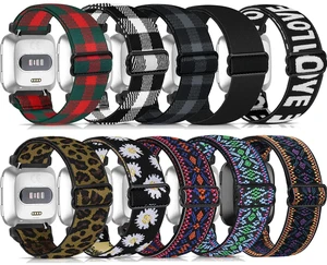 10 Pack Elastic Nylon Adjustable Wristband is Compatiable with Fitbit Versa/Versa 2/Versa Lite/Versa SE for Women Men,Soft Breathable Fabric Replacement Band for Fitbit Versa 10 Pack Elastic Nylon Adjustable Wristband is Compatiable with Fitbit Versa/Versa 2/Versa Lite/Versa SE for Women Men,Soft Breathable Fabric Replacement Band for Fitbit Versa