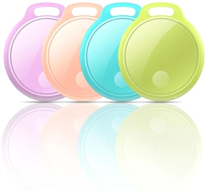 Air Tracker Tags-4 Pack: Smart Bluetooth Tracker, Pink and Purple and Green and Blue Air Tracker Tags-4 Pack: Smart Bluetooth Tracker, Pink and Purple and Green and Blue