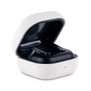 for Samsung Galaxy Buds4 Pro Case Cover - Samsung Buds 4 Case Premium Soft-Touch Vegan Leather, Fully-Wrapped Design, Supports Wireless Charging, Fabric-Effect Texture - White for Samsung Galaxy Buds4 Pro Case Cover - Samsung Buds 4 Case Premium Soft-Touch Vegan Leather, Fully-Wrapped Design, Supports Wireless Charging, Fabric-Effect Texture - White