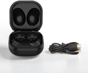 Charging Case for Galaxy Buds Live, 600mAh, Black Replacement Charger Cover Dock for SAMSUNG Buds Live R180, Built-in 600mAh Battery, LED Indicator, Travel Friendly Charging Case for Galaxy Buds Live, 600mAh, Black Replacement Charger Cover Dock for SAMSUNG Buds Live R180, Built-in 600mAh Battery, LED Indicator, Travel Friendly