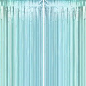 Blue Tinsel Foil Fringe Curtains - Under The Sea Baby Shower Birthday Photo Backdrops Bachelorette Wedding Bridal Shower Party Decor Photo Booth Props Backdrops Decorations, 2pc Blue Tinsel Foil Fringe Curtains - Under The Sea Baby Shower Birthday Photo Backdrops Bachelorette Wedding Bridal Shower Party Decor Photo Booth Props Backdrops Decorations, 2pc