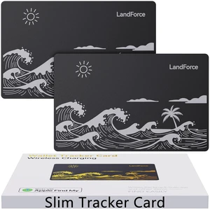 2Pack Ultra-Thin Wallet Tracker Card, 0.07in IP68 Waterproof Smart Finder Wireless Charging, Find My Compatible, Separation Alerts, for Wallet, Passport, Luggage, iPhone/iPad/Mac, iOS Only 2Pack Ultra-Thin Wallet Tracker Card, 0.07in IP68 Waterproof Smart Finder Wireless Charging, Find My Compatible, Separation Alerts, for Wallet, Passport, Luggage, iPhone/iPad/Mac, iOS Only