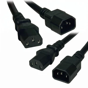 Heavy-Duty Power Extension Cord 15A, 14AWG (IEC-320-C14 to IEC-320-C13) 1-ft.(P005-12N) (Pack of 2) Heavy-Duty Power Extension Cord 15A, 14AWG (IEC-320-C14 to IEC-320-C13) 1-ft.(P005-12N) (Pack of 2)