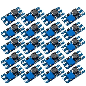 20-Pack MT3608 Boost Converter, DC-DC Step Up, 2A 2-24V to 5-28V adjustable, up to 93% efficiency, for DIY power supply and voltage boosting projects 20-Pack MT3608 Boost Converter, DC-DC Step Up, 2A 2-24V to 5-28V adjustable, up to 93% efficiency, for DIY power supply and voltage boosting projects