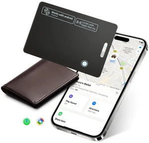 Wallet Tracker Card for Apple & Android, Smart Tracking for Wallet/Bag IP67 Waterproof Rechargeable, 160ft Range, Tracking Card, Anti-Lost Locator for Luggage Backpack Travel, Wireless Charging Wallet Tracker Card for Apple & Android, Smart Tracking for Wallet/Bag IP67 Waterproof Rechargeable, 160ft Range, Tracking Card, Anti-Lost Locator for Luggage Backpack Travel, Wireless Charging
