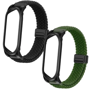2 Pack Wristband Compatible with Plaud NotePin S/NotePin AI Voice Recorder Adjustable Braided Strap with PC Case,Breathable Wearable Band with Magnetic Buckle,Ai Voice Recorder Accessories,Black+Green 2 Pack Wristband Compatible with Plaud NotePin S/NotePin AI Voice Recorder Adjustable Braided Strap with PC Case,Breathable Wearable Band with Magnetic Buckle,Ai Voice Recorder Accessories,Black+Green
