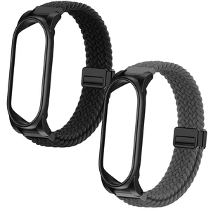 2 Pack Wristband Compatible with Plaud NotePin S/NotePin AI Voice Recorder Adjustable Braided Strap with PC Case,Breathable Wearable Band with Magnetic Buckle,Ai Voice Recorder Accessories,Black+Grey 2 Pack Wristband Compatible with Plaud NotePin S/NotePin AI Voice Recorder Adjustable Braided Strap with PC Case,Breathable Wearable Band with Magnetic Buckle,Ai Voice Recorder Accessories,Black+Grey
