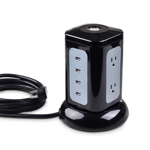 6-Outlet Surge Protector Tower, 4 USB Ports, 10ft 6-Outlet Surge Protector Tower, 4 USB Ports, 10ft