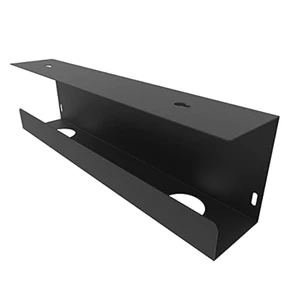 Under Desk 17 inch Wide Cable Management Tray Steel Power Strip Holder, Cord Organizer, Wire Management Tamers for Office and Home, Black (UDCMT17In, Black) Under Desk 17 inch Wide Cable Management Tray Steel Power Strip Holder, Cord Organizer, Wire Management Tamers for Office and Home, Black (UDCMT17In, Black)