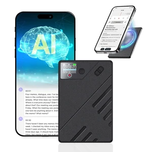 AI Voice Recorder, Transcribe & Summarize AI Note Taking Recording Device & App Control, Noise Cancellation, 140 Languages for Meetings, Lectures, Interviews, Black AI Voice Recorder, Transcribe & Summarize AI Note Taking Recording Device & App Control, Noise Cancellation, 140 Languages for Meetings, Lectures, Interviews, Black