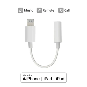 MFI Certified Lightning to 3.5mm Audio Adapter, iPhone Headphone Adapter Compatible with iPhone 12 & Older, iPad, iPod Touch, Durable Copper-Core Dongle, Headphone/Earbuds Jack Converter, Travel MFI Certified Lightning to 3.5mm Audio Adapter, iPhone Headphone Adapter Compatible with iPhone 12 & Older, iPad, iPod Touch, Durable Copper-Core Dongle, Headphone/Earbuds Jack Converter, Travel