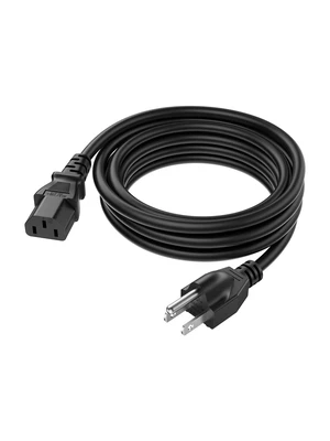 2Pack 18AWG Universal Power Cord 10FT NEMA 5-15P to IEC320C13 for NEMA 5-15P to IEC320C13 Cable,Black PVC Molding,0.3M,UL Safety Certification,SJT cable 2Pack 18AWG Universal Power Cord 10FT NEMA 5-15P to IEC320C13 for NEMA 5-15P to IEC320C13 Cable,Black PVC Molding,0.3M,UL Safety Certification,SJT cable