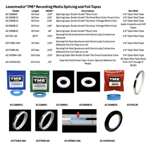 Splicing Tape, Audio, for Cassettes and Digital Audio Tapes (DAT) 82 FT Roll Splicing Tape, Audio, for Cassettes and Digital Audio Tapes (DAT) 82 FT Roll